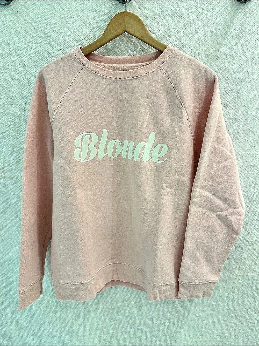 Brunette The Label The Blonde Classic Crew Neck Sweatshirt Pink Size M/L
